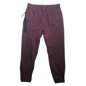 American Eagle AE Active Flex Nylon Khaki Joggers Maroon